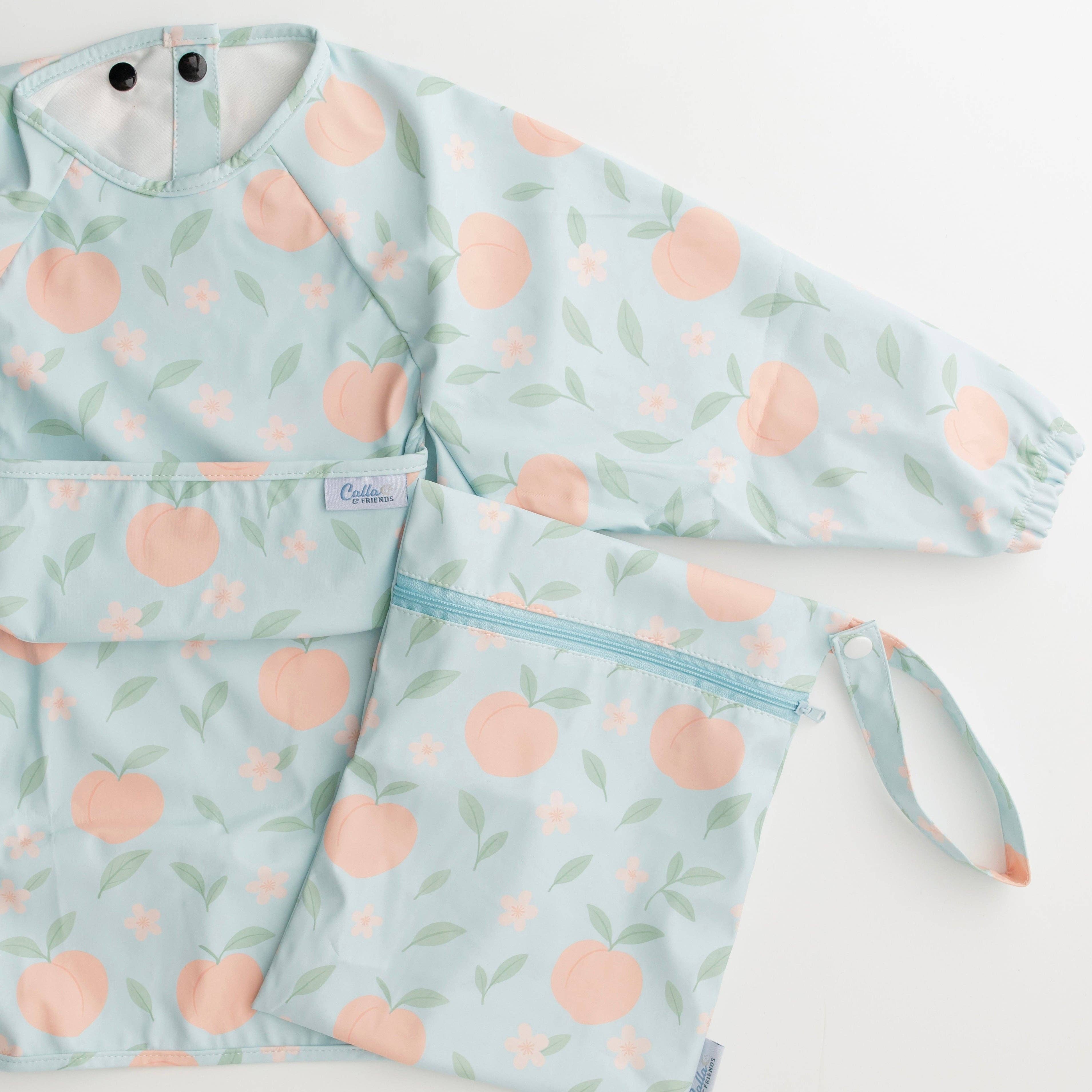 The Grayson Long Sleeve Bib - Peach Blossom