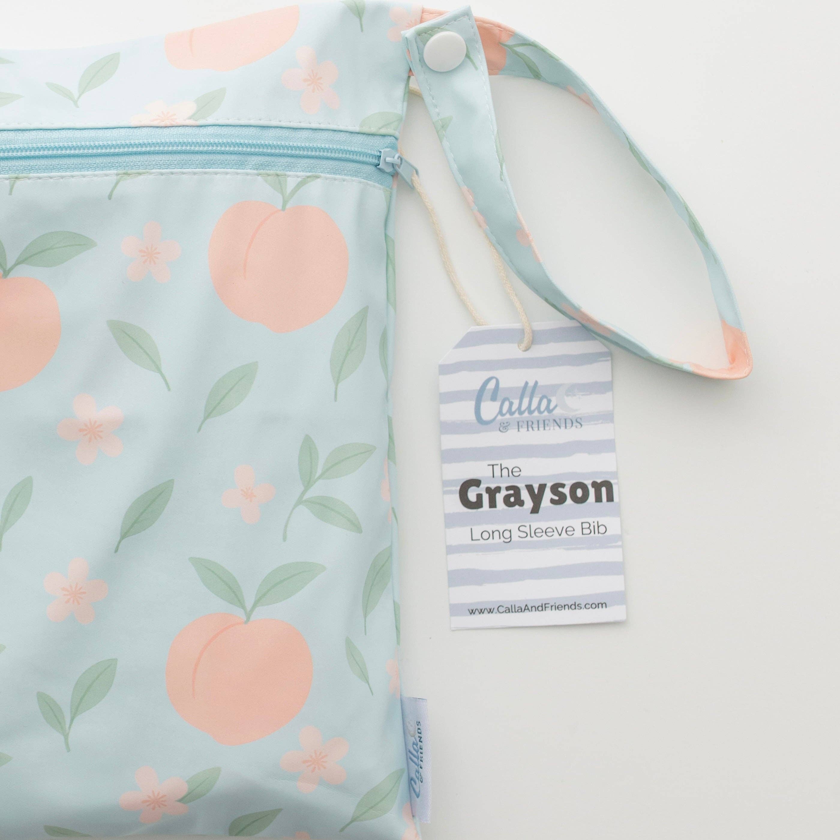 The Grayson Long Sleeve Bib - Peach Blossom