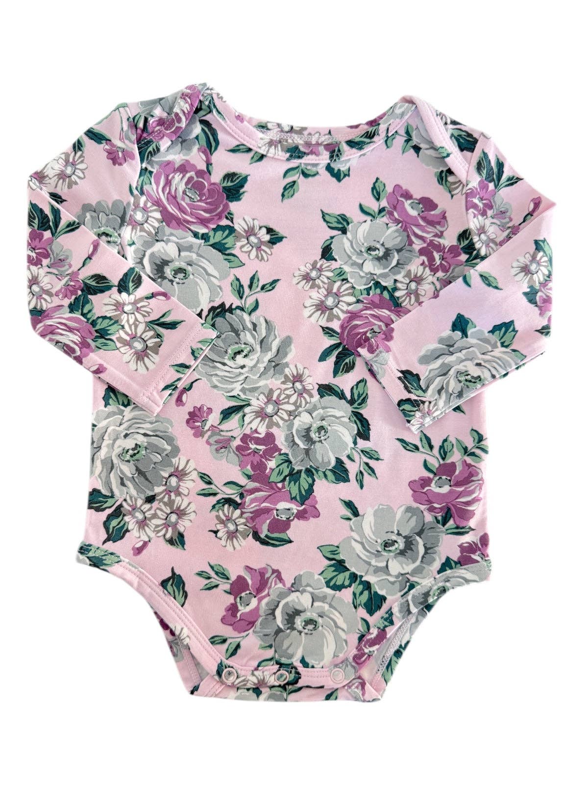 Long Sleeve Bodysuit, Blissful Blossoms