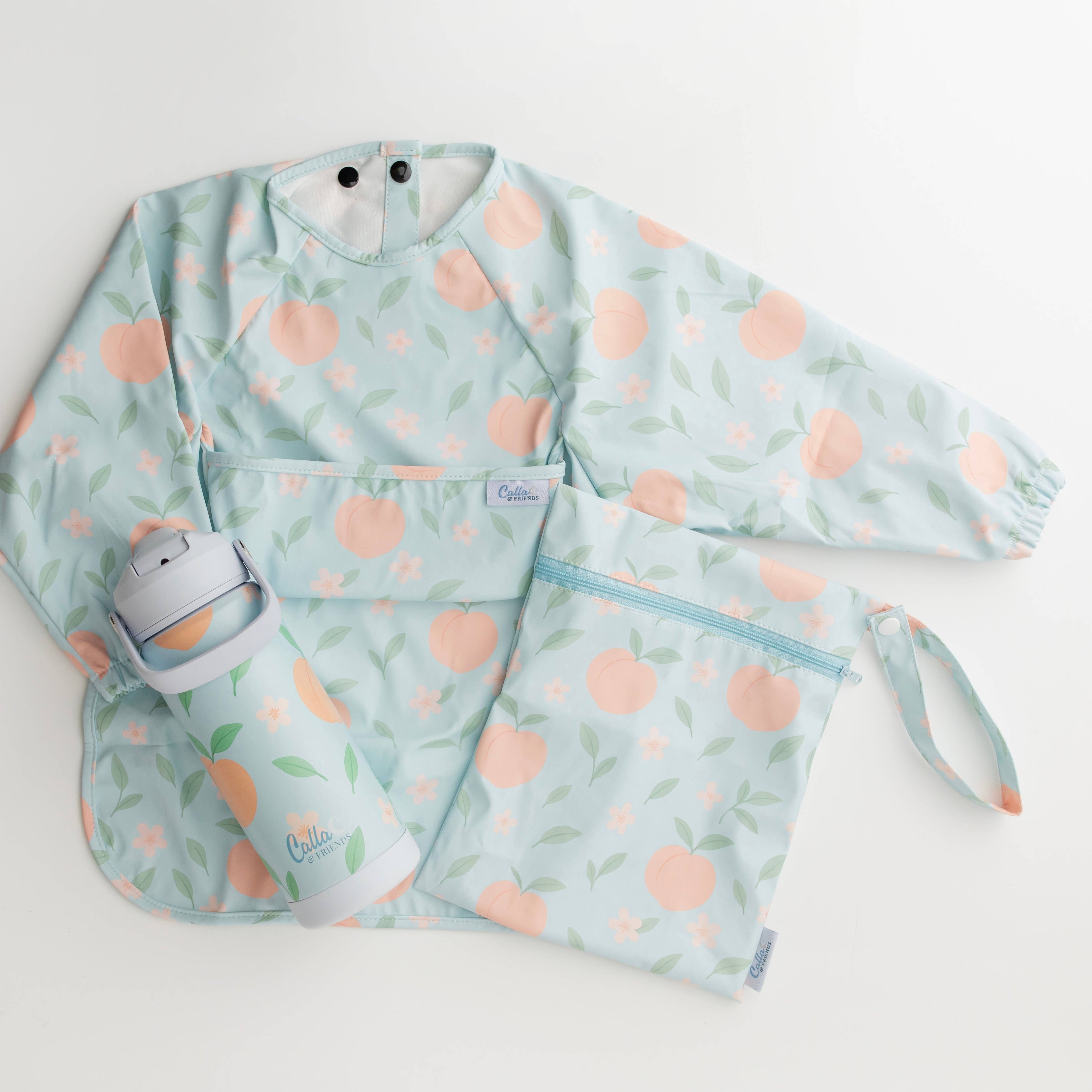 The Grayson Long Sleeve Bib - Peach Blossom