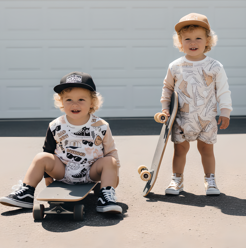 Unisex Long Sleeve Bubble Romper - Rad Dude