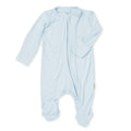 Baby Footie 2-Way Zipper – Bamboo Lounge Wear Blue