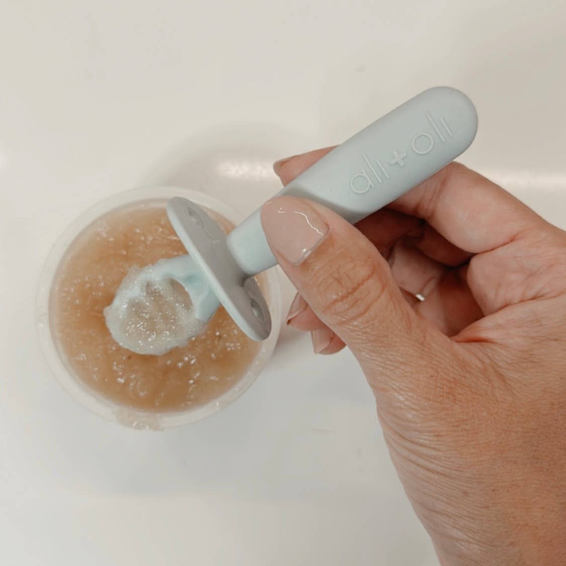 Ali+Oli (3-pc) Multi Stage Spoon Set for Baby (Blue) 6m+