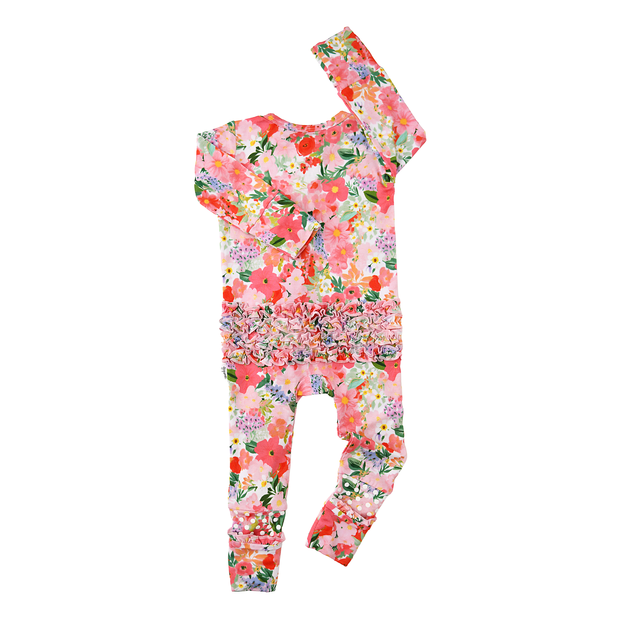 Eliana RUFFLE ZIP Bamboo One Piece Baby Outfit