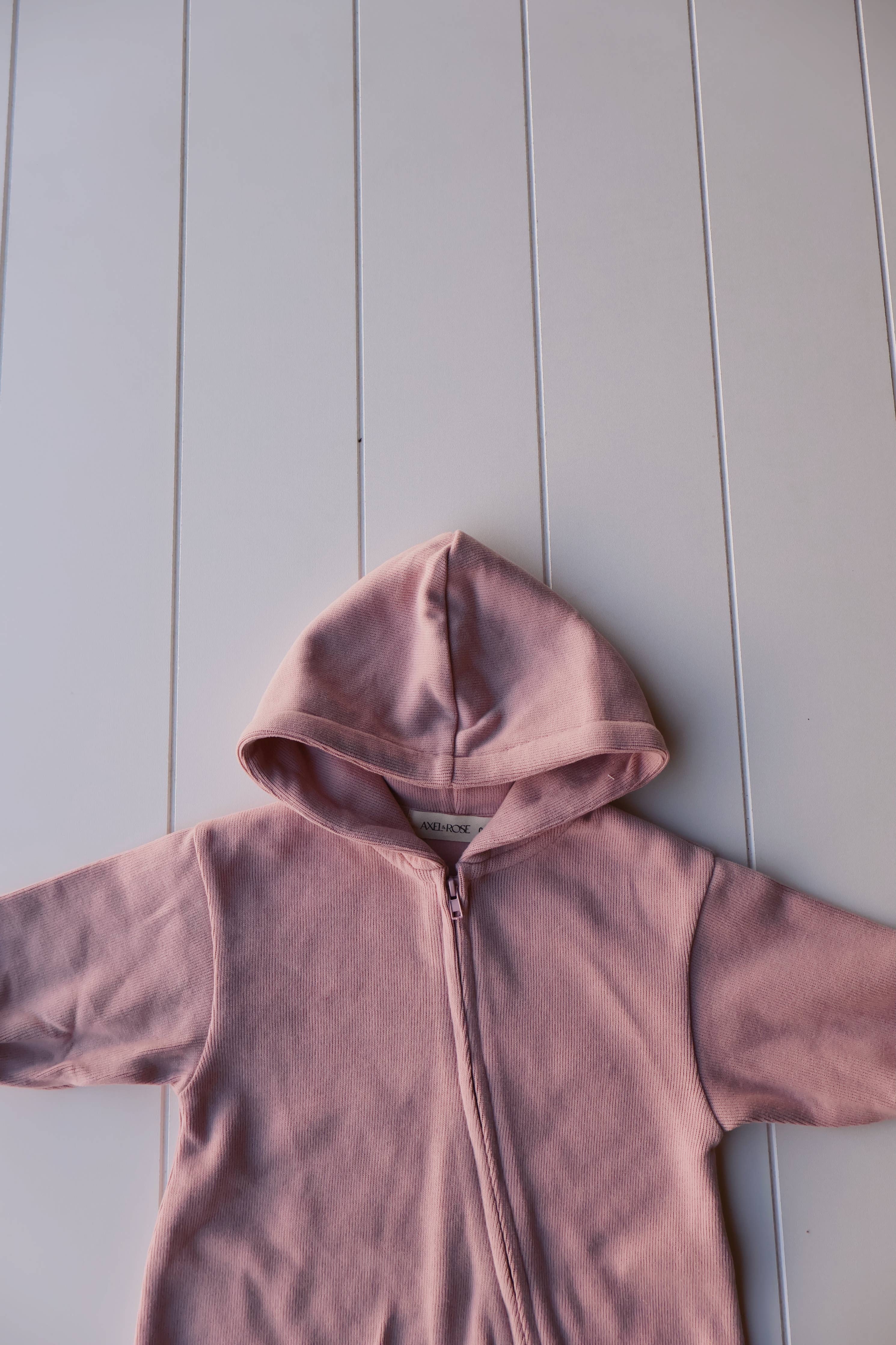 Zip Up Hooded Jumpsuit