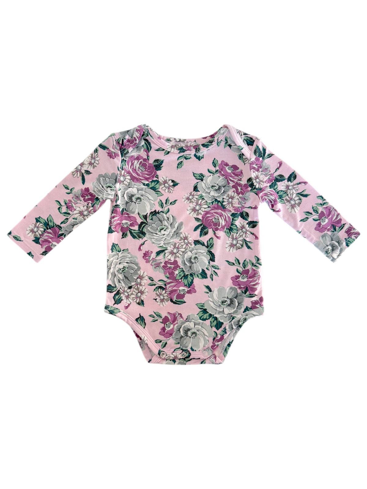 Long Sleeve Bodysuit, Blissful Blossoms