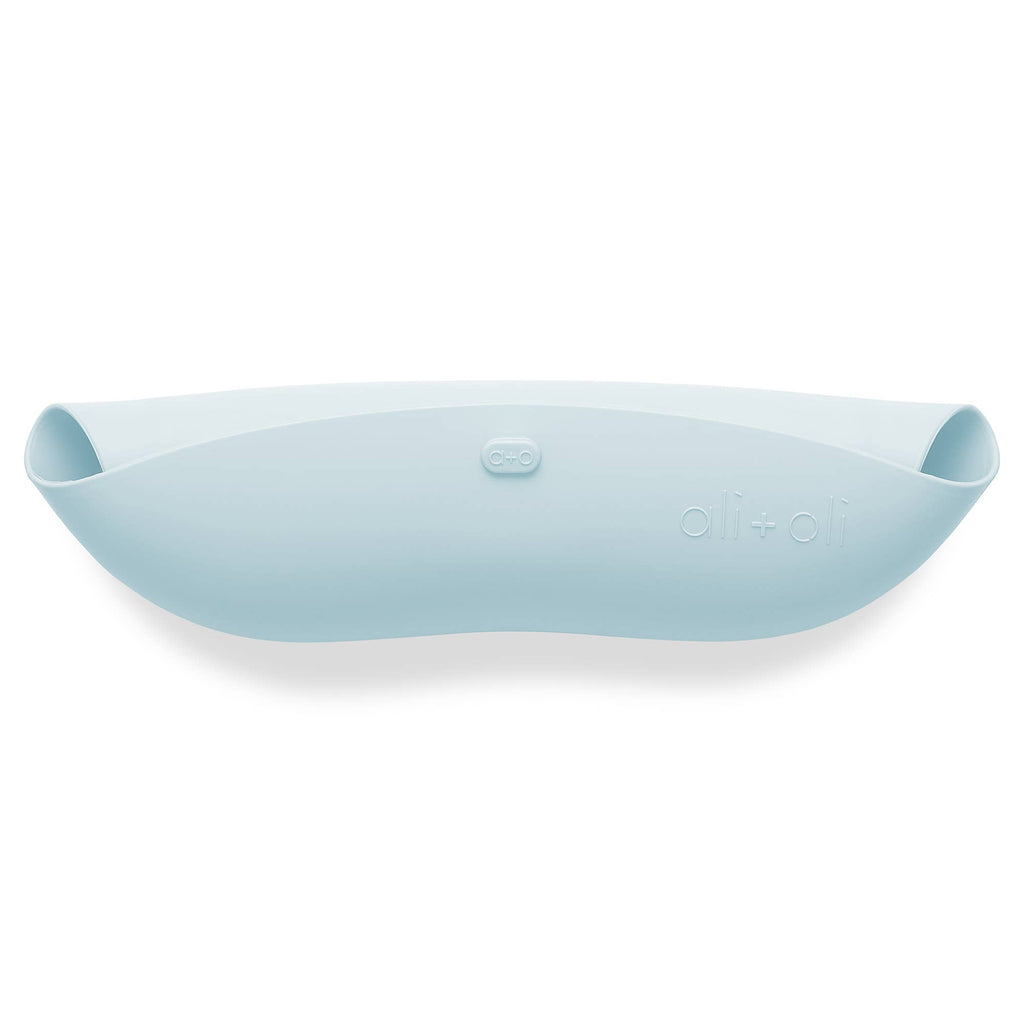 Silicone Baby Bib Roll Up & Stay Closed - (Sky)